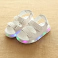 thumbnail image 4 of Eleanos Boys Girls LED Light Up Flashing Sandals Party Shoes Soft Sole Crib Shoes Walking Shoes, 4 of 4