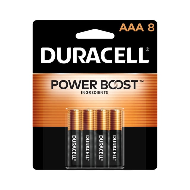 Batería Duracell Coppertop AAA, paquete de 8 unidades, alcalina Power Boost