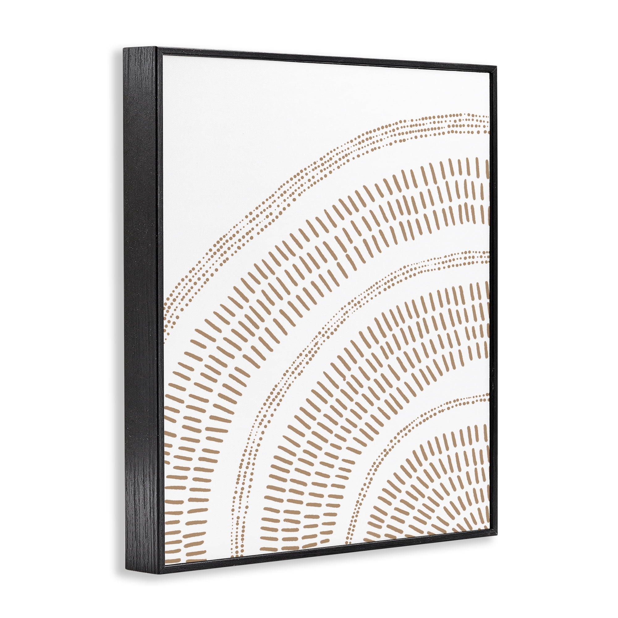Stupell Industries Boho Arch Pattern Abstract Painting Black Framed Art Print Wall Art, 11 x 14