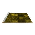 thumbnail image 2 of Ahgly Company Machine Washable Indoor Round Persian Yellow Traditional Area Rugs, 3' Round, 2 of 4