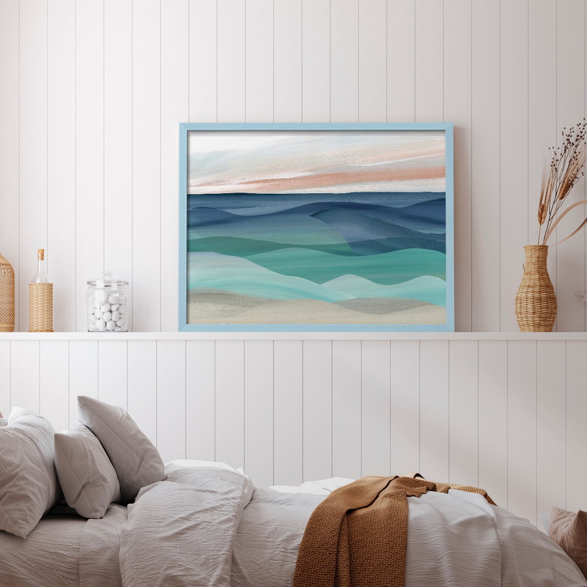 Shifting Seas by Carol Robinson - Restickable Framed Giclée Print