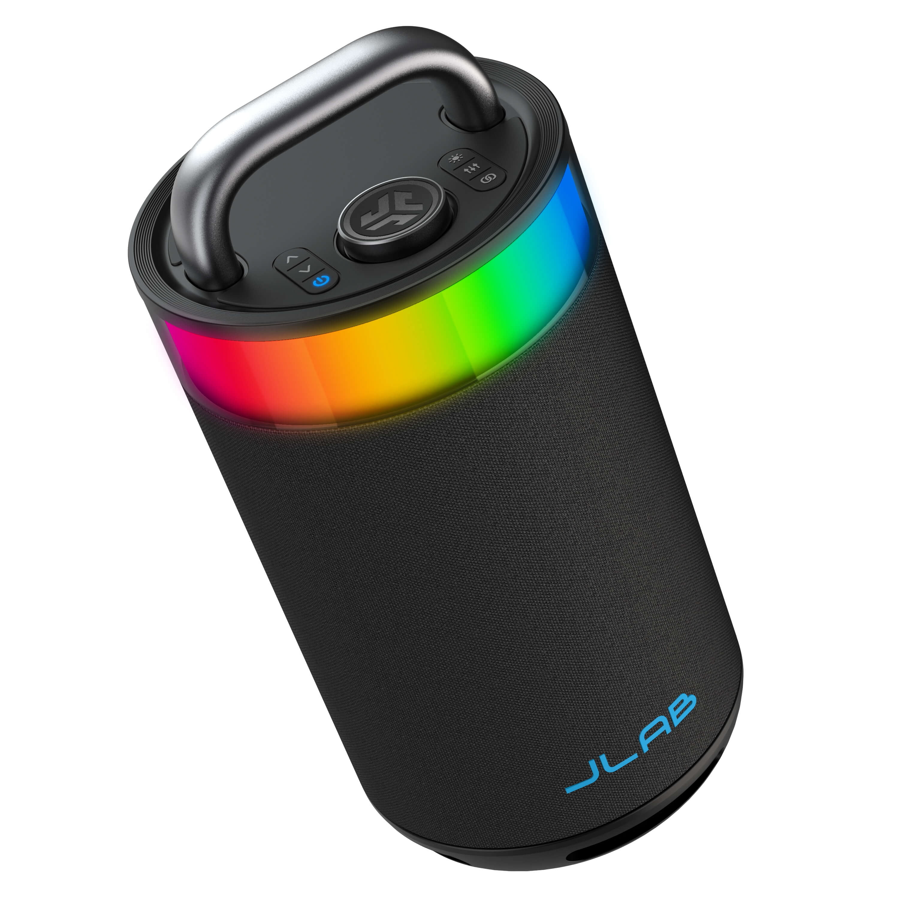 JLab Epic Party Portable Bluetooth Speaker, 100W, Built-in RGB Lights, Splashproof, Black