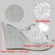 thumbnail image 3 of Sandalias de cuña con plataforma y purpurina para mujer Plata 37, 3 of 5