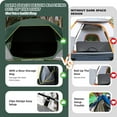 thumbnail image 2 of 4 Person Blackout Camping Tent, Easy Setup Waterproof Family Dome Tent for Camping with Rainfly, Portable Double Layer Large Family Tent for Outdoor Camping&Hiking, 2 of 12