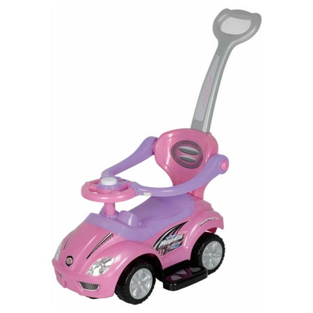 Best Ride On Cars 3 in 1 Riding Push Toy - Pink