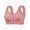 Hot Pink, variant on Women Front Closure Floral Lace Bra Comfort Support Underwire T-Shirt Bralette Soft Wireless Everyday Wear, 2XL/44,