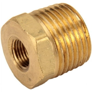 Brass Compression Fitting, 3/16 Tube to 1/8 NPT, Straight