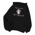 thumbnail image 2 of KHONTS Halloween Hoodies for Women Graphics Sweatshirt Fashion Casual Cute Long Sleeve Pullover Tops Fall Winter Oversized Loose Fit Hooded Top with Pocket Black M, 2 of 3