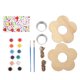 thumbnail image 4 of Diy Unfinished Hanging Bird Feeder Craft Kit For Creative Outdoor Graffiti Painting Activity For Nature Lovers, 4 of 5