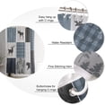 thumbnail image 5 of Polyester Fabric Retro Countryside Bear Moose Woods Shower Curtain, Grey Blue Buffalo Plaid, Waterproof Bathtub Curtain Bathroom Decor Set with Hooks 54 x 78 Inches,, 5 of 6