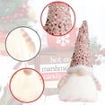 thumbnail image 2 of Muñeco Navideño Brillante Con Sombrero Lentejuelas para Sala Estar () Rosa, 2 of 4