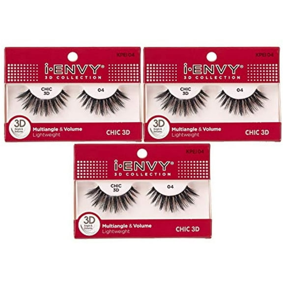I-Envy 3D Glam Collection Multi-Angle & Volume (3 Pack, Kpei04)