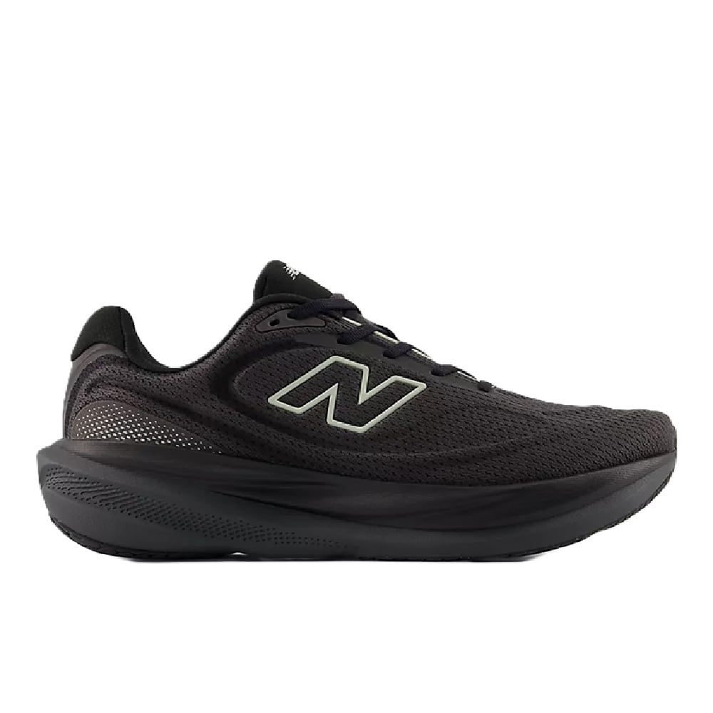 New Balance Men's 1080v15, Black/Faded Black-Olivine, 11, Standard