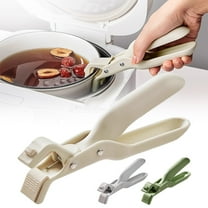 BinKFF Anti-Scald Bowl Holder Clips, Multi-Function Heat Resistant Silicone Grip Tongs, Non-Slip Hot Dish and Plate Gripper Clip for Pots, Bowls, Plates, Ideal for Kitchen, Steamer, Microwave