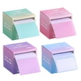 thumbnail image 1 of 4pcs Sticky Note With Pull Out Dispenser Box Self-Stick Note Pads Full Adhesive Memo Pads Sticker Label For Office Home School Meetings Supplies, 1 of 8