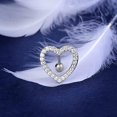 thumbnail image 2 of Piercing de ombligo de acero quirúrgico CHAO con forma de corazón, JOYERÍA para mujer, 2 of 5