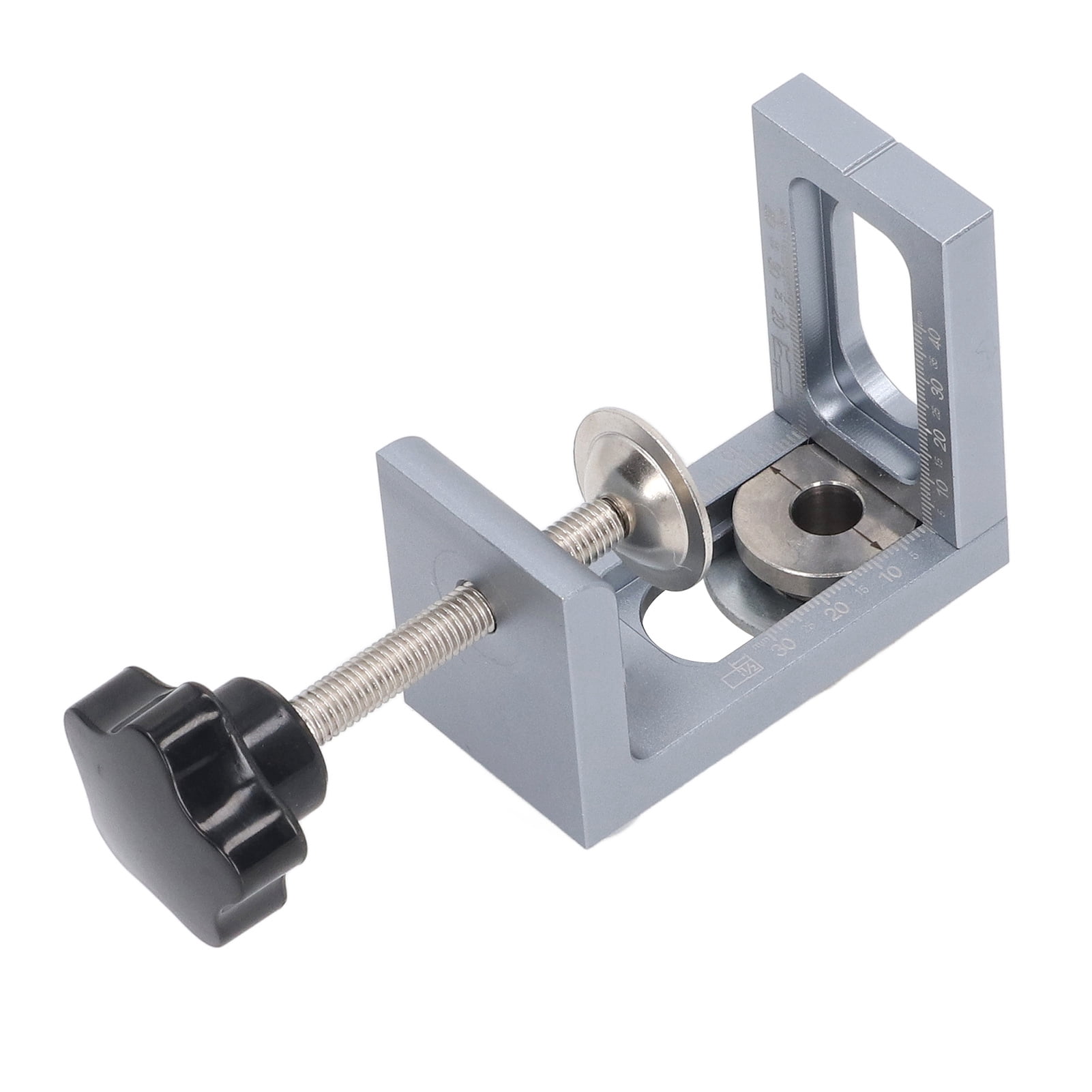 Yajisi Woodworking Hole Locator Dowelling Jig Drill Guide Kit Aluminum Alloy Positioner (7.48 x 7.09 x 2.36 inches / 19 x 18 x 6 cm)