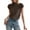 Brown, variant on Short Sleeve T-shirt, White Womens Shirts, Women's Ice Silk Short Sleeve Sweater Small Turtle Collar Spring and Summer Casual Basic Knitted Slim Fit Pullover,