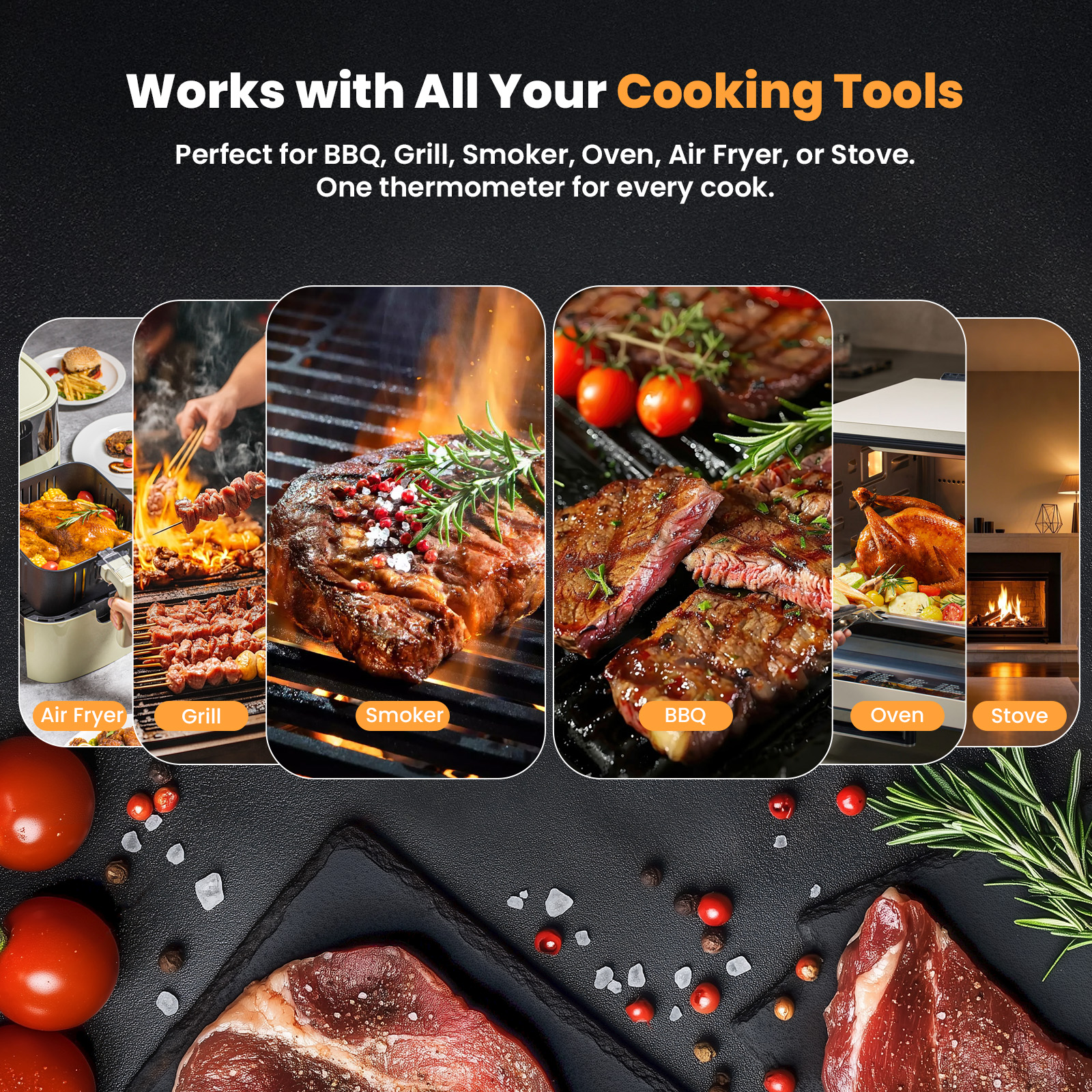 AMBLER Smart Wireless Meat Thermometer with Dual Probes photo 7