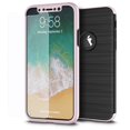 thumbnail image 4 of FOR IPHONE XS/X FULL HYBRID SILK W/ FRAME & TEMPERED GLASS PROTECTOR LUXMO No, 4 of 21
