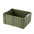 thumbnail image 4 of GROWTH TANK Industrial Storage Box Heavy Duty Storage Container Durable Multipurpose Storage Green 35.5x28x17cm, 4 of 7