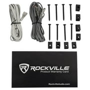 (4) Rockville RV69.4A 6x9 1000w 4-Way Car Speakers+Quad Speaker Enclosure Box