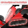 thumbnail image 3 of XJD Go Kart for Kids Age 6-12, 12V Electric Drift Kart Car with Adjustable Seat, Speeds, 8.5MPH, Bright LED Lights, 300W Powerful Motor, 12 Volt Ride on Crazy Cart, 3 of 10