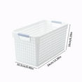 thumbnail image 3 of Darzheoy Laundry Basket, 2 pcs Plastic Hamper with Handles, Open Storage Bin to Organize Closets, Cabinets, Pantry, Shelving and Countertop Space, Suitable for Families and Dorms, 3 of 8