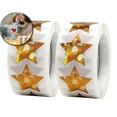 thumbnail image 1 of Dvruxg 100 Pcs Star Stickers, 1 inch Self Adhesive Metallic Glitter Foil Stickers Star Sticker Reward Behavior Chart Labels, 1 of 5