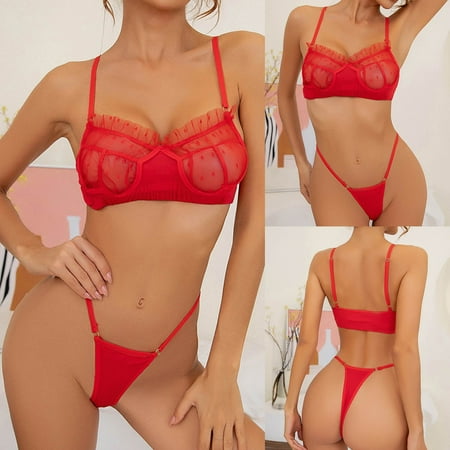 

Women s Underwear Lace Underwear + Thong 2Pcs Suit Note Please Buy One Size Larger