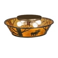 thumbnail image 7 of Meyda Tiffany 113169 Moose At Dawn 4 Light 22" Wide Semi-Flush Ceiling Fixture - Copper, 7 of 7