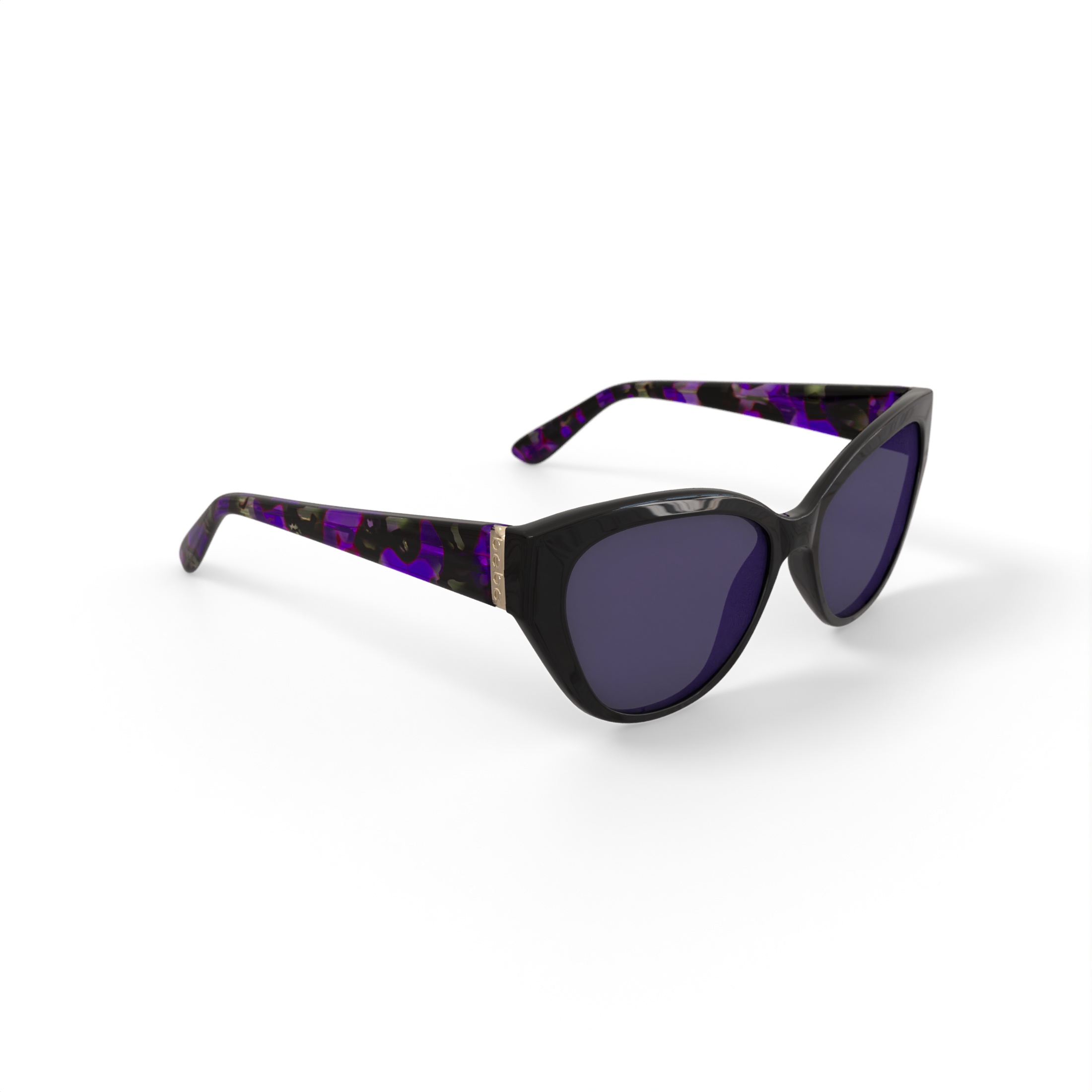 bebe Women's Rx'able Fashion Sunglasses, BBOS1003, Black, 54-17-140, with Case
