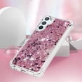 thumbnail image 4 of Slim Fit Phone Case for Samsung Galaxy A54 5G, Glitter Liquid Quicksand Effect Silicone Soft TPU Case with Camera Lens and Screen Protection for Galaxy A54 5G,LSWT Diamond Rose, 4 of 12
