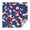 Red Blue Camo, variant on Forest Camo Branches Leaves Pattern Square Tablecloth,Waterproof Square Table Cover,Wipeable Spillproof Washable Table Cover for Home Kitchen Party Decor 42"X42"(107x107cm)