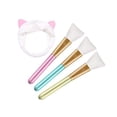 thumbnail image 1 of Cepillo de máscara de silicona con banda para el cabello, juego de cepillos de máscara facial sin pelo, cepillo facial de maquillaje cosmético para máscara facial, máscara de ojos, suero o bricolaje Ormromra LN-1124, 1 of 8