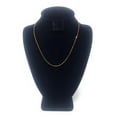 thumbnail image 5 of Ioka - 14K Yellow Solid Gold 1.2mm Bevelled Side Diamond Cut Rolo Cable Chain Necklace with Spring Ring Clasp - 22", 5 of 7