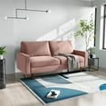 thumbnail image 6 of Enor Furniture Lauring 70" Upholstered Modern Velvet Sofa in Pink, 6 of 13