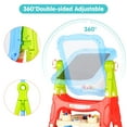 thumbnail image 5 of JBee Ctrl Easel for Kids Rotatable Double Sided White Board & Chalk Board Adjustable Standing Kids Art Easel w/ Paint Accessories for Boys Girls Birthday Christmas Gifts for Kids 3-6 Blue, 5 of 6