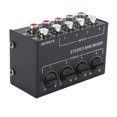 thumbnail image 2 of CX400 Mini Passive Stereo Mixer Mini Portable Stereo 4 Channel Mixer for CD Player Tape Unit, 2 of 5