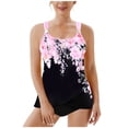 thumbnail image 2 of Traje de baño de 2 piezas para mujer, trajes de baño para mujer, traje de baño de verano de talla grande con estampado, bikini, traje de baño dividido para mujer, traje de baño de poliéster, 2 of 6