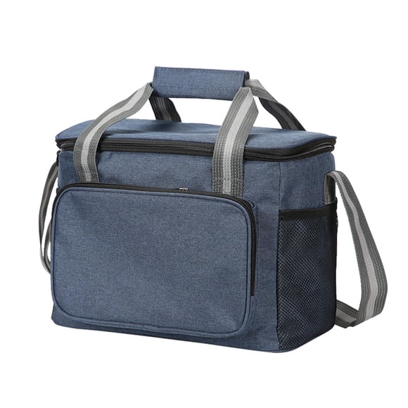 Eigraketly Bolsa impermeable para almuerzo, bolsa de tela Oxford para picnic, para picnics en la oficina Azul