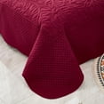 thumbnail image 3 of 3-Piece 100% Cotton Oversized Bedspread Set Coverlet Set Lightweight Quilt Set Embroidery Farmhouse Bedding Set T, 3 of 9