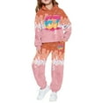 thumbnail image 2 of Piomll Hoodie And Sweatpants Set For Boys 67 Ice Print 2Pcs Drip Baseball 101 Fall Sweat Sets, 2 of 6