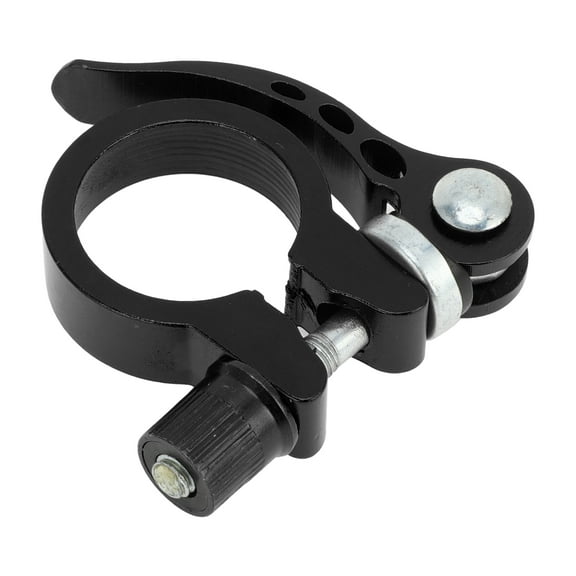 Universal Bike Bicycle Seat Post Clamp Seatpost Collar, 28.6mm, Quick Release,  Aluminum Alloy, Black