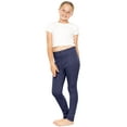 thumbnail image 2 of Stretch Is Comfort Girl's Plush Minky Fleece Lined Thermal Warm Leggings | Child Size 4-16, 2 of 7