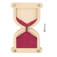 thumbnail image 3 of Milaget Wooden Hourglass Busy Board Kit Basic Skills Educational Toy Learning Activities Plum Red, 3 of 9