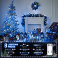 thumbnail image 3 of Luces de Navidad JMEXSUSS Azul y Blanco 600 LED 51 metros, 3 of 7
