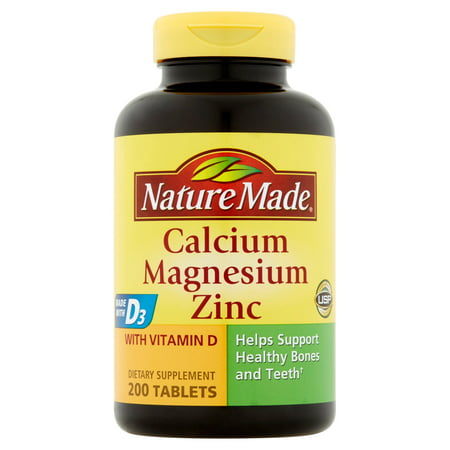 Nature Made Calcium Magnesium Zinc With Vitamin D Tablets