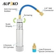 thumbnail image 4 of Aupoko AC Oil and Dye Injector with Snap Quick Coupler, 2 OZ Hand Turn Screw-in Type Oil Fluorescent UV Dyes Refrigerant for R410A, R134A, R22 and R12 Charger with 1/4" SAE Connector, 4 of 4