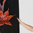 thumbnail image 3 of Orinice Bathroom Shower Curtain Exotic Spring Isolated Time Contemporary Bird Paradise Orange Flower Eco Leaf Texture Nature Petal Fabric Bath Curtain Waterproof Bathroom Curtain 69x72, 3 of 7